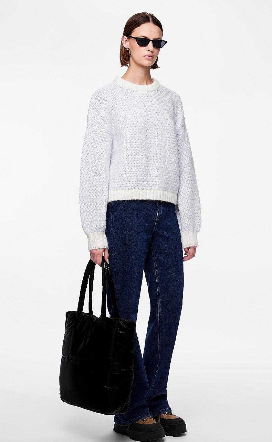 PIECES Pieces Knit - Miran - Cloud Dancer | Knitwear & Sweat