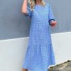 INA Copenhagen Ina Copenhagen Dress - Ellie - Blue Bows | Dresses