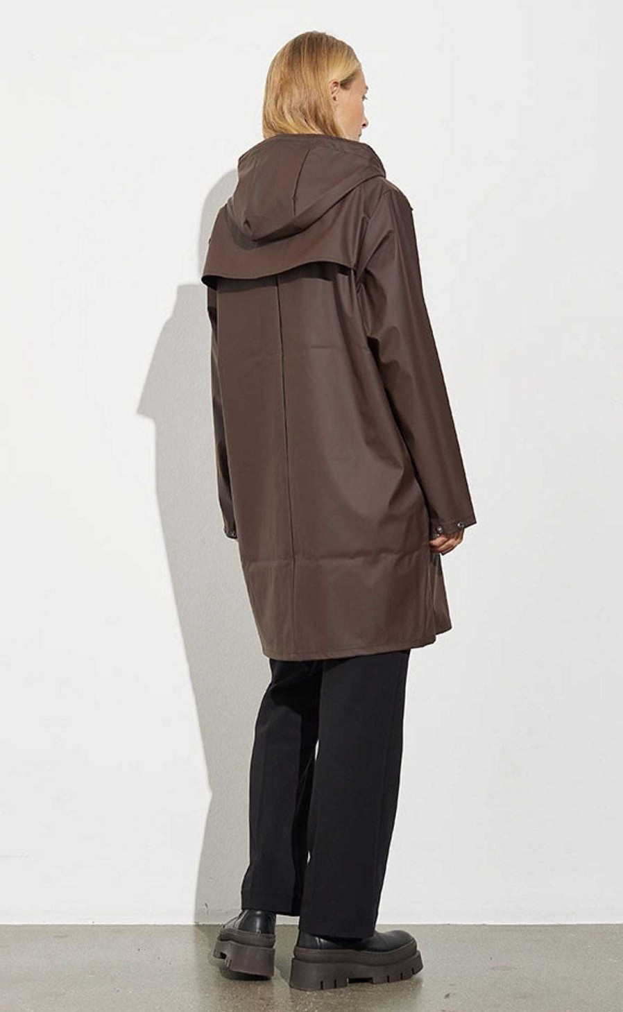 MBYM Mbym Rain Jacket - Fabiola - Cocao | Jackets & Coats