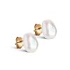 ENAMEL Copenhagen Enamel Copenhagen Earrings - Studs Baroque Pearls - Gold | Jewelry