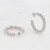 Smykkeli Copenhagen Sykkeli Copenhagen Earrings - Taiwan Twisted Hoops - Silver | Jewelry