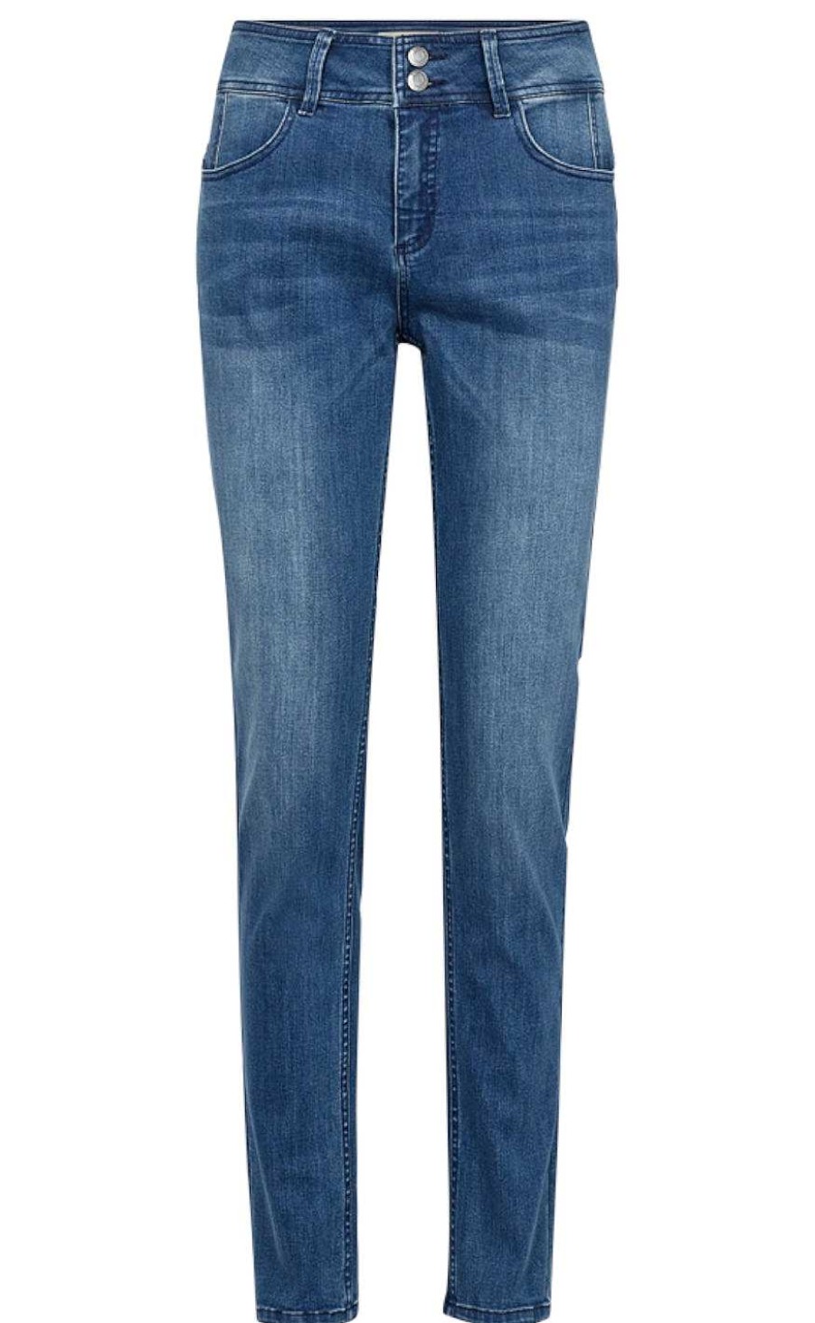 FreeQuent Freequent Pants - Lopez - Light Medium Blue Denim | Trousers & Jeans