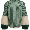 NOELLA Noella Cardigan - Liana - Beige/Bottle Green | Cardigans