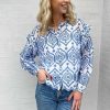 INA Copenhagen Ina Copenhagen Shirt - Selina - White / Blue | Shirts