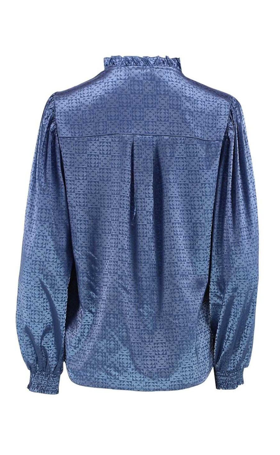 CONTINUE Continue Blouse - Silke Shinny - Sky Blue | Blouses