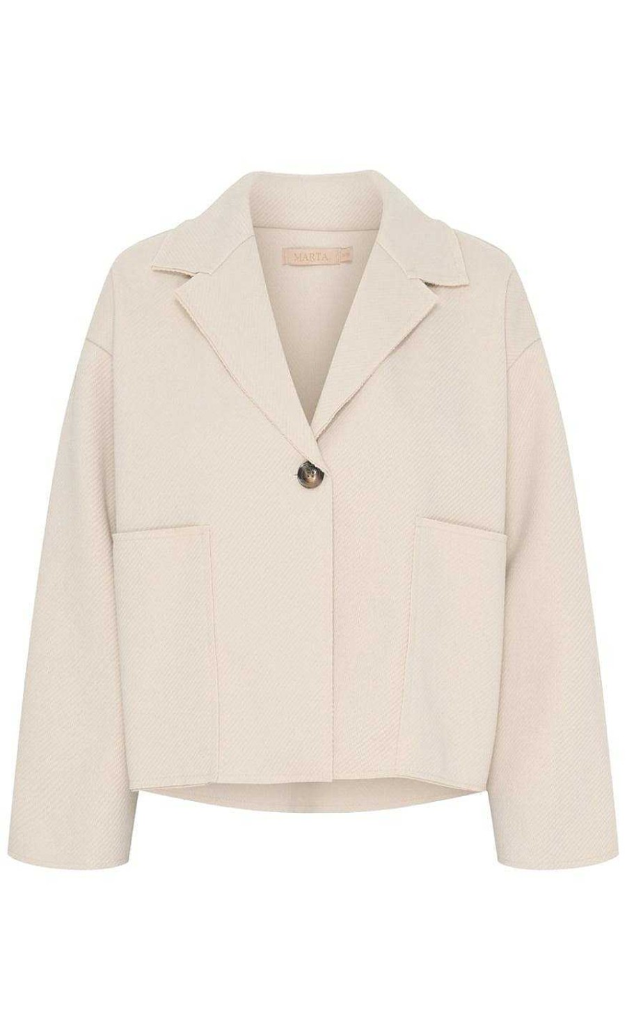 Marta Du Chateau Marta Du Chateau Jacket - 35060 Alex - Beige | Jackets & Coats