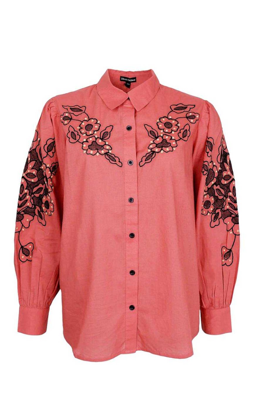 Black Colour Black Color Shirt - Dolly - Marsala Rose | Shirts