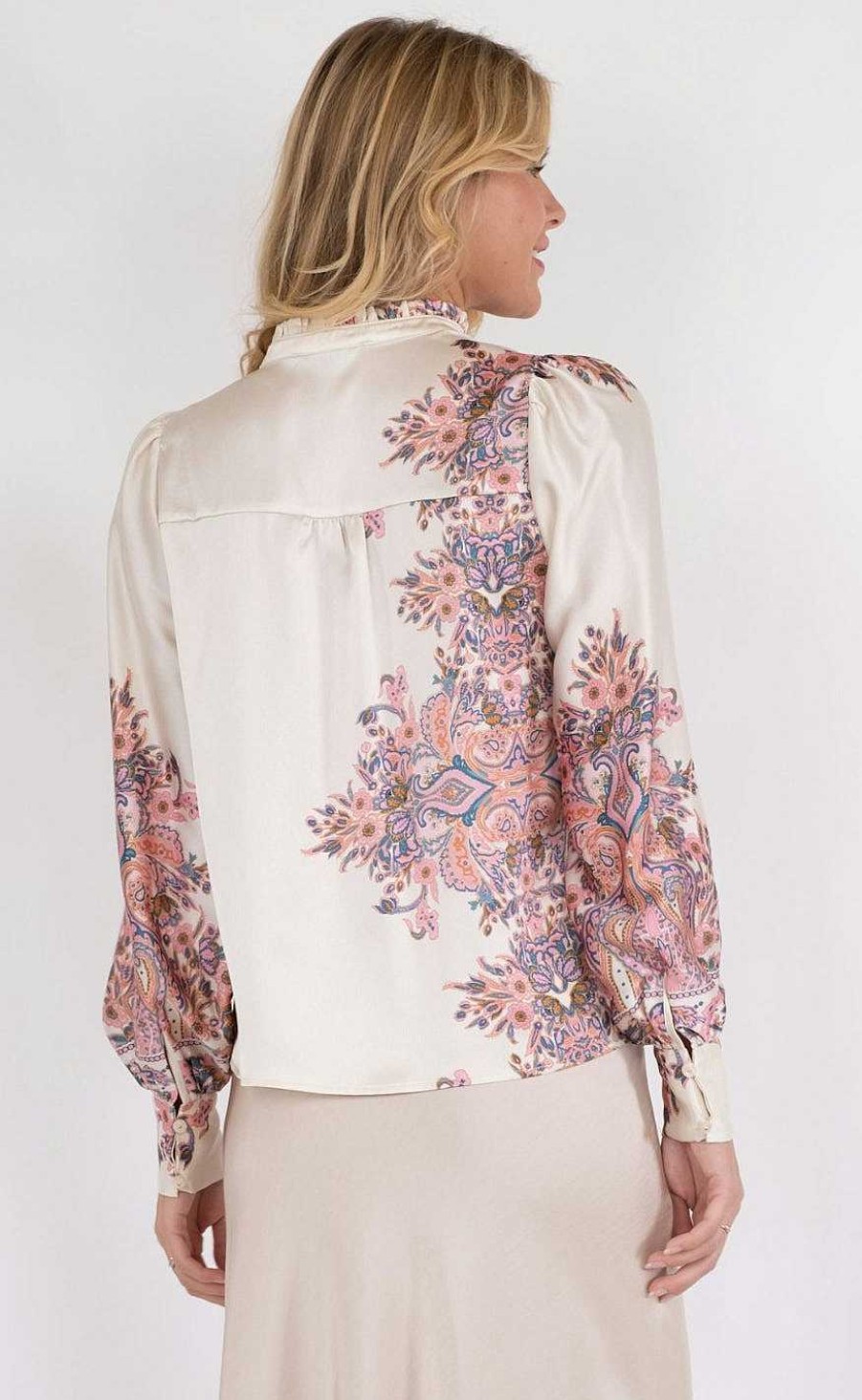 NEO NOIR Neo Noir Blouse - Massima Paisley - Light Pink | Blouses