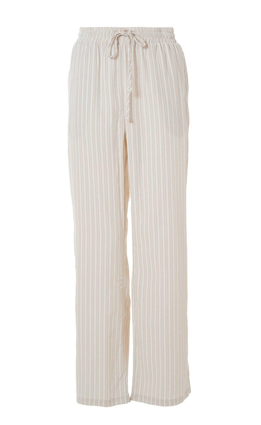 INA Copenhagen Ina Copenhagen Trousers - Grace - Camel/White Stripe | Trousers & Jeans