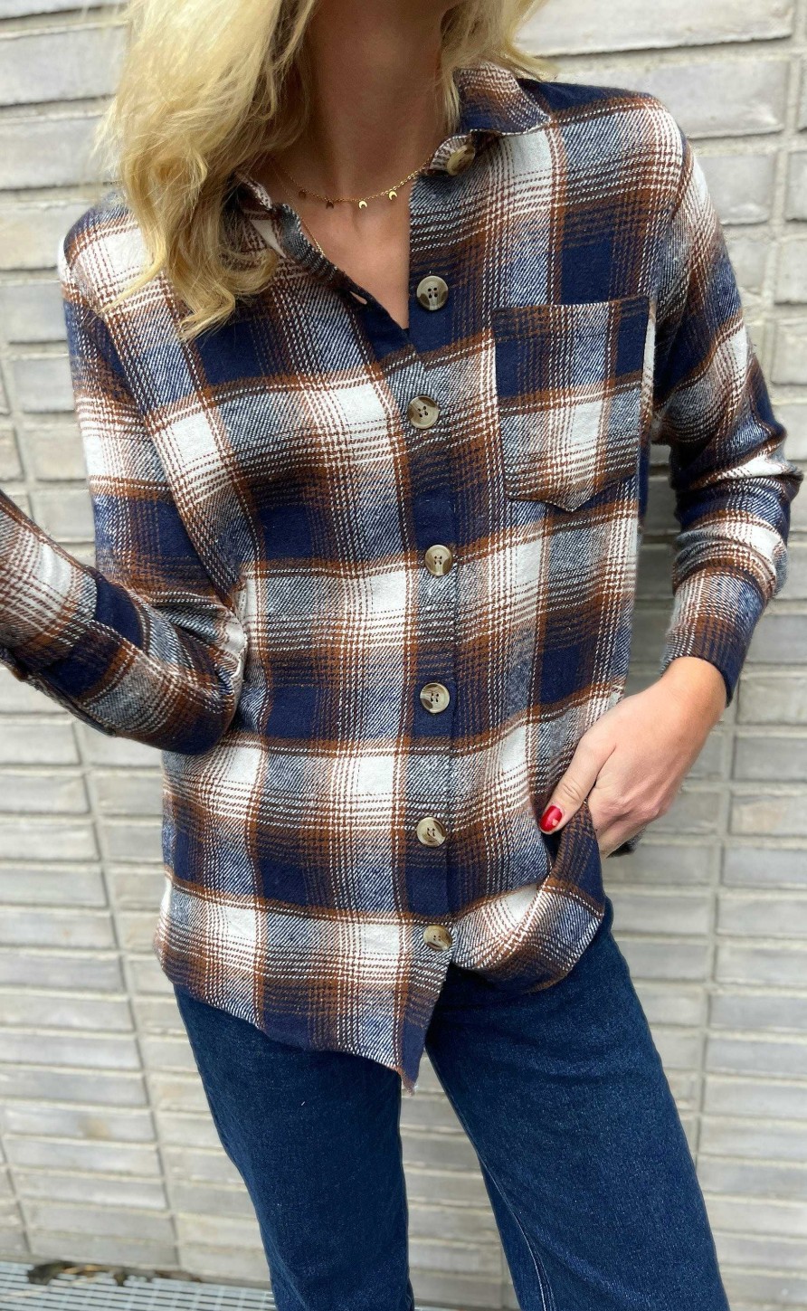 INA Copenhagen Ina Copenhagen Shirt - Caya - Brown Check | Shirts