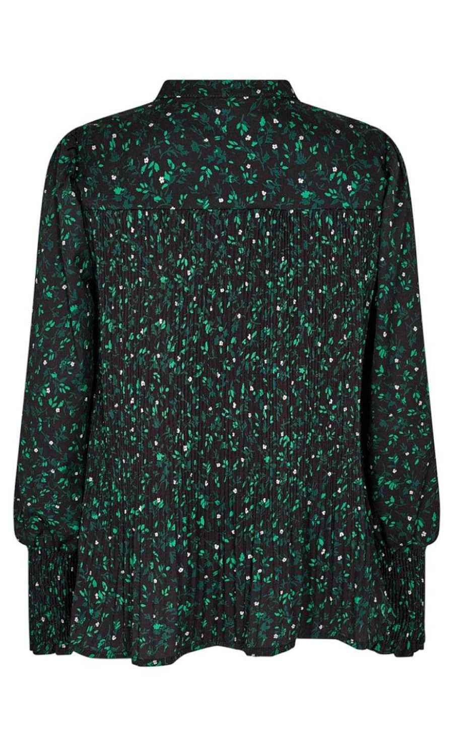 FreeQuent Freequent Blouse - Teresa - Black W. Rainy Forest | Blouses