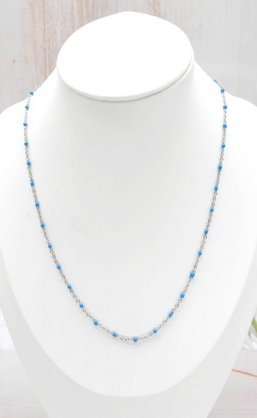 Smykkeli Copenhagen Jewelry Copenhagen Necklace - Vienna - Silver / Blue | Jewelry