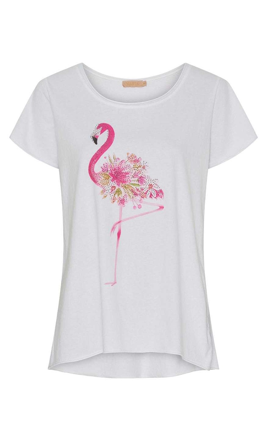 Marta Du Chateau Marta Du Chateau T-Shirt - 1535 Marie - Pink Flamingo | T-Shirts & Tops