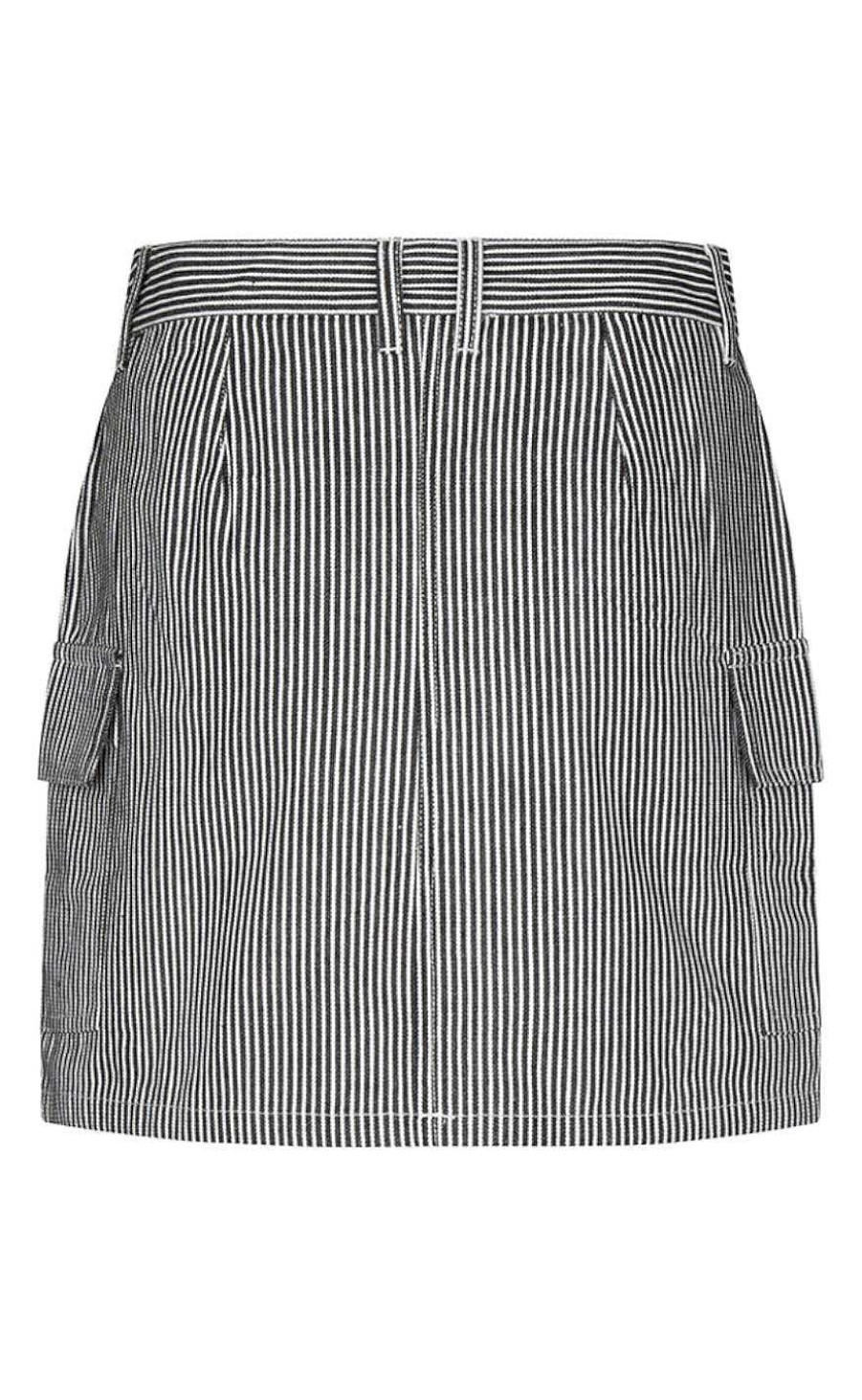 GLOBAL FUNK Global Funk Skirt - Sanya-G - Navy White Stripe | Skirts