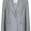 NEO NOIR Neo Noir Blazer - Gaby Structure - Gray Melange | Blazers & Down Jackets