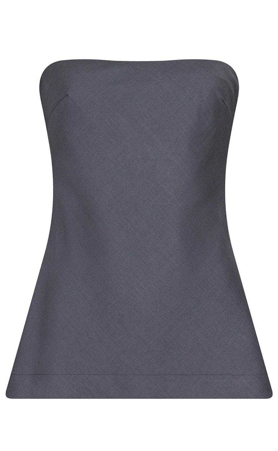 NEO NOIR Neo Noir Top - Leafie - Dark Grey | T-Shirts & Tops