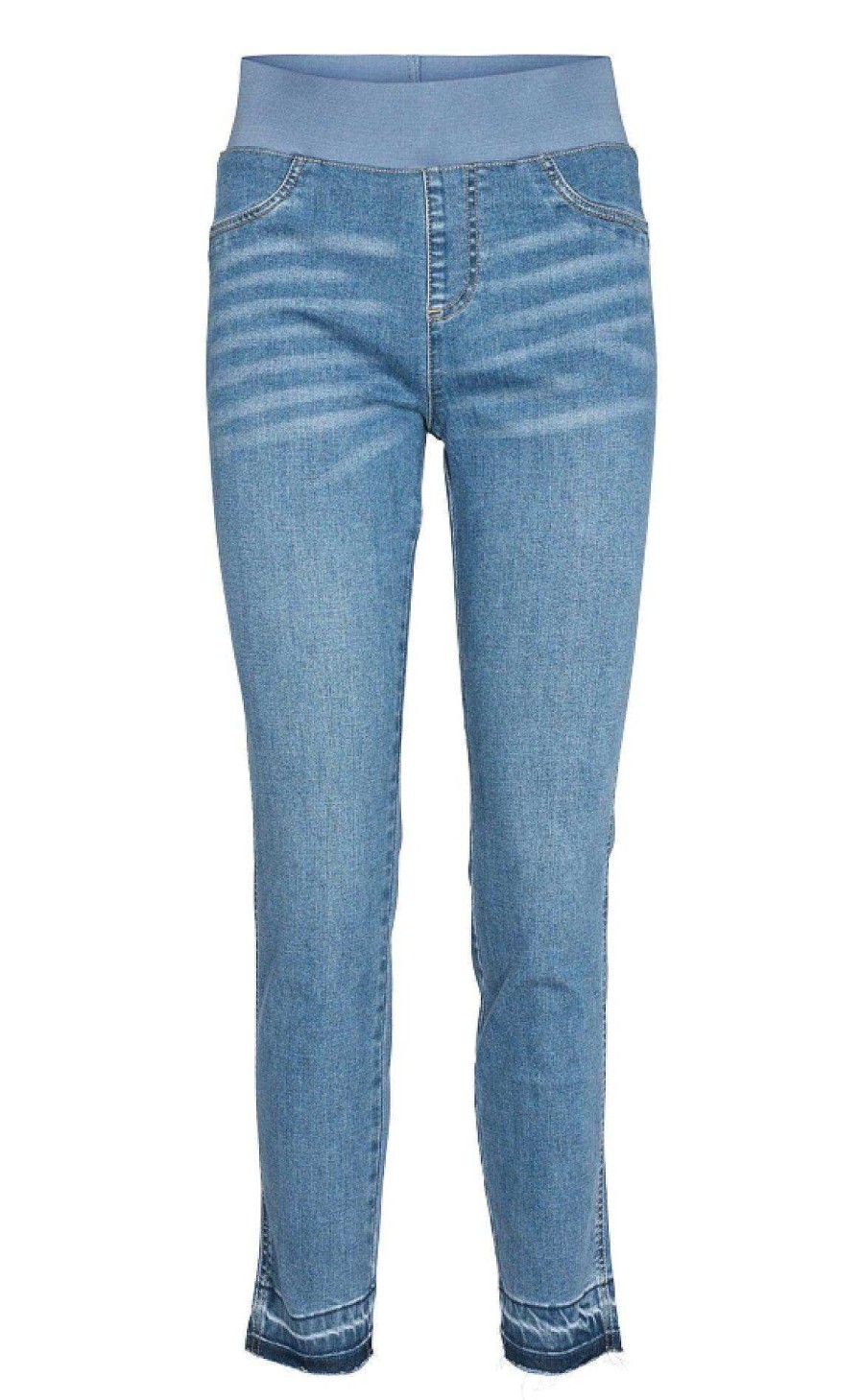 FreeQuent Freequent Pants - Shantal Ankle Raw - Light Blue | Trousers & Jeans