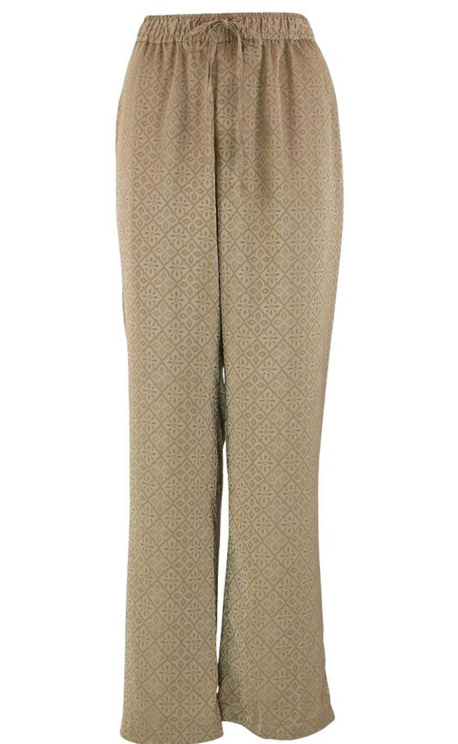 CONTINUE Continue Pants - Lis Print - Golden Sand | Trousers & Jeans