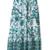 INA Copenhagen Ina Copenhagen Skirt - Hanna - White/Green Flower | Skirts