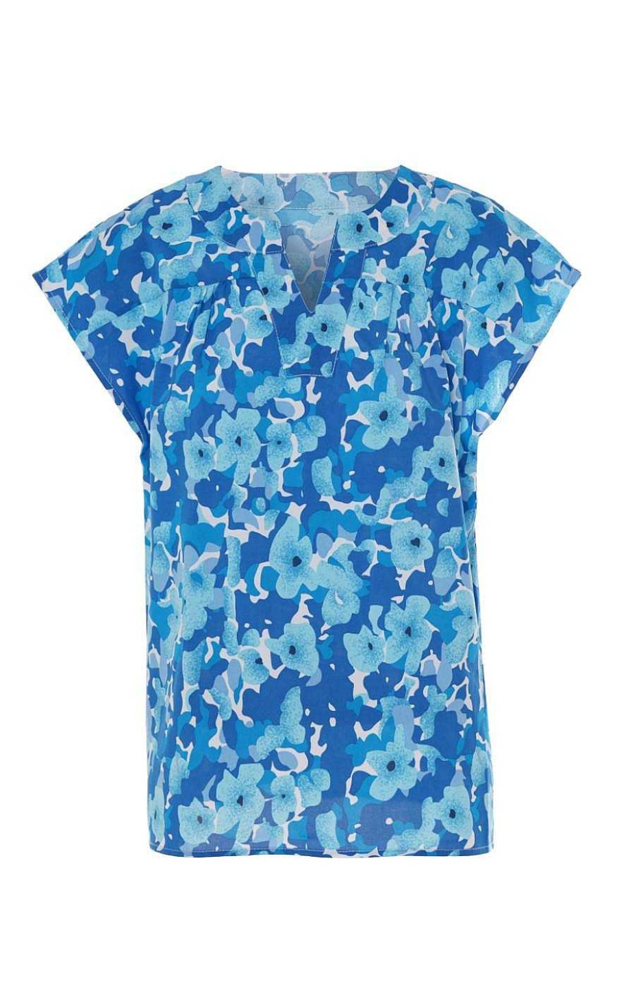 INA Copenhagen Ina Copenhagen Top - Amelia - Blue Flower | T-Shirts & Tops