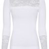 TIM u0026 SIMONSEN Tim & Simonsen Blouse - Nancy Lacechest - Bianco | Blouses