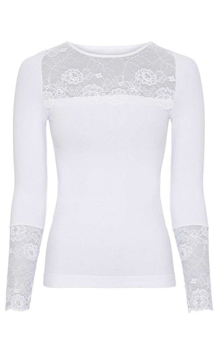 TIM u0026 SIMONSEN Tim & Simonsen Blouse - Nancy Lacechest - Bianco | Blouses