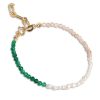 ENAMEL Copenhagen Enamel Copenhagen Bracelet - Gabriella - Green, Peach And Pearl | Jewelry