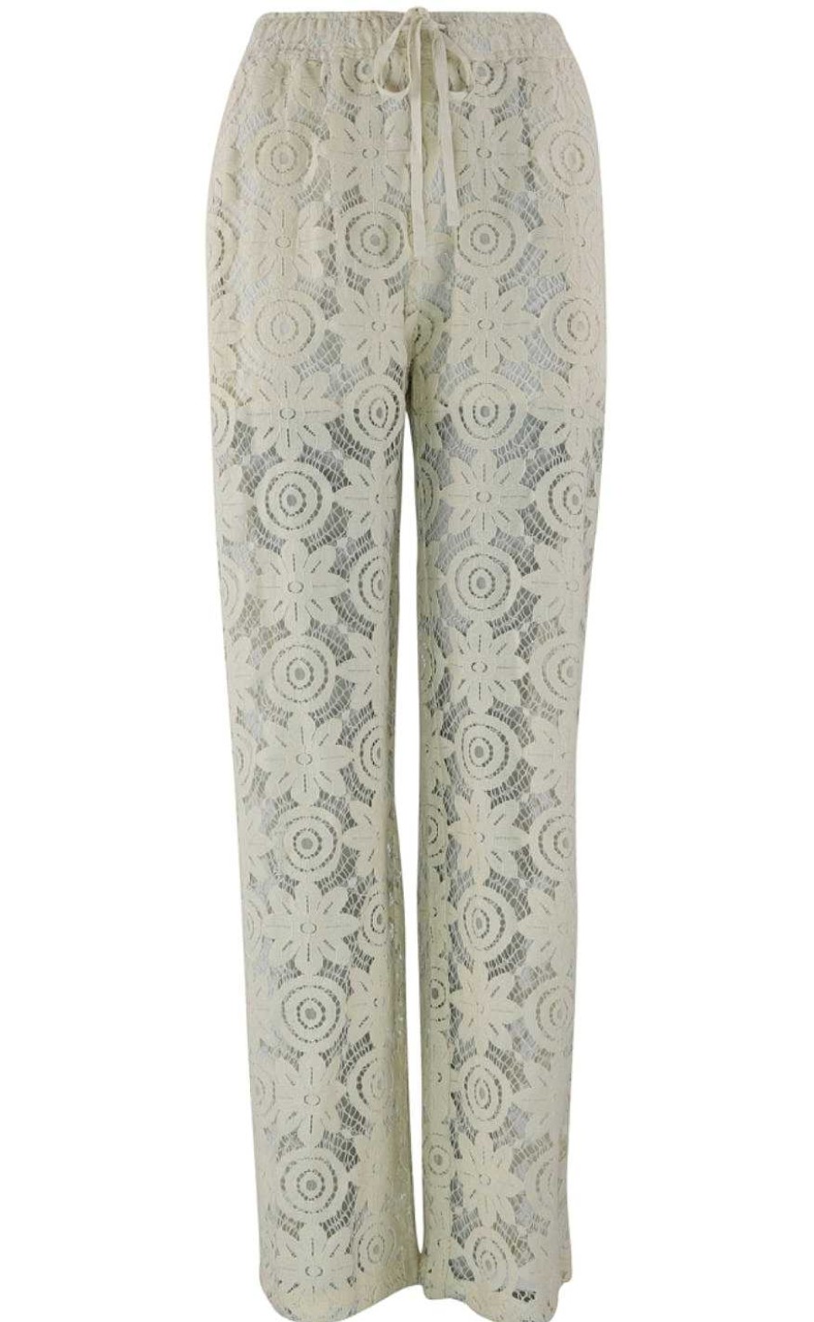 CONTINUE Continue Trousers - Lis Lace - Off White | Trousers & Jeans