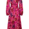 Cras Cras Dress - Lara - Pink Garden | Dresses