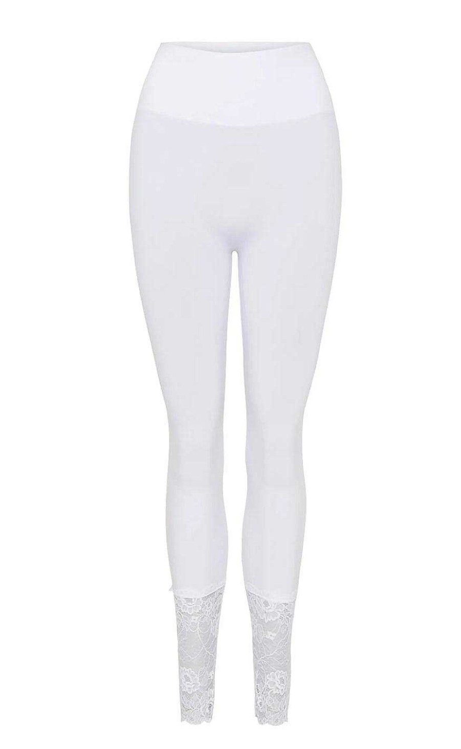 TIM u0026 SIMONSEN Tim & Simonsen Leggings - Martha Lace - Bianco | Leggings