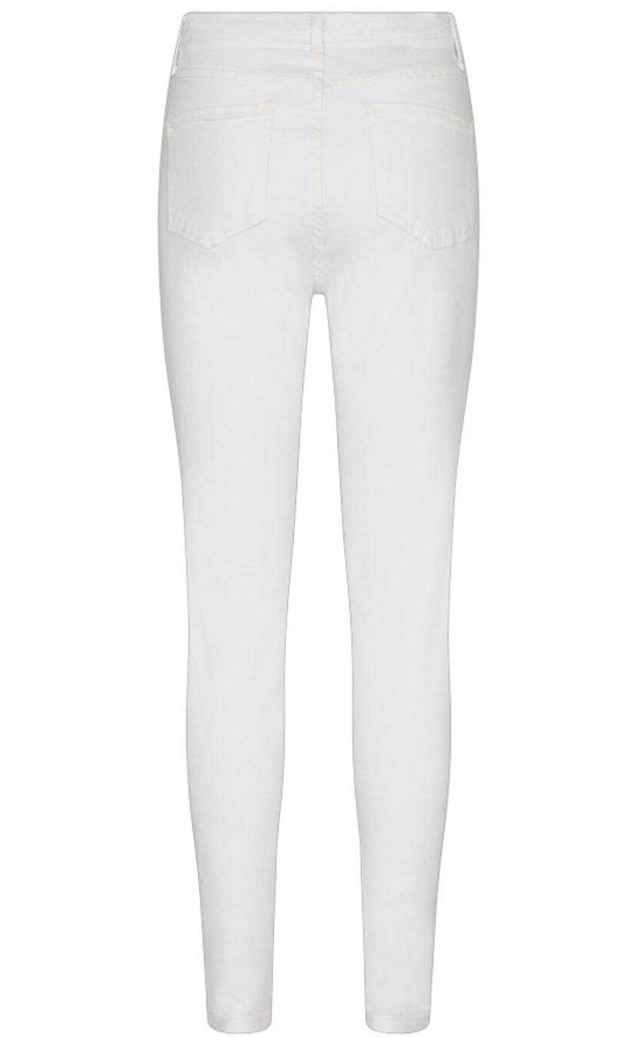 FreeQuent Freequent Pants - Harlow - Bright White Denim | Trousers & Jeans