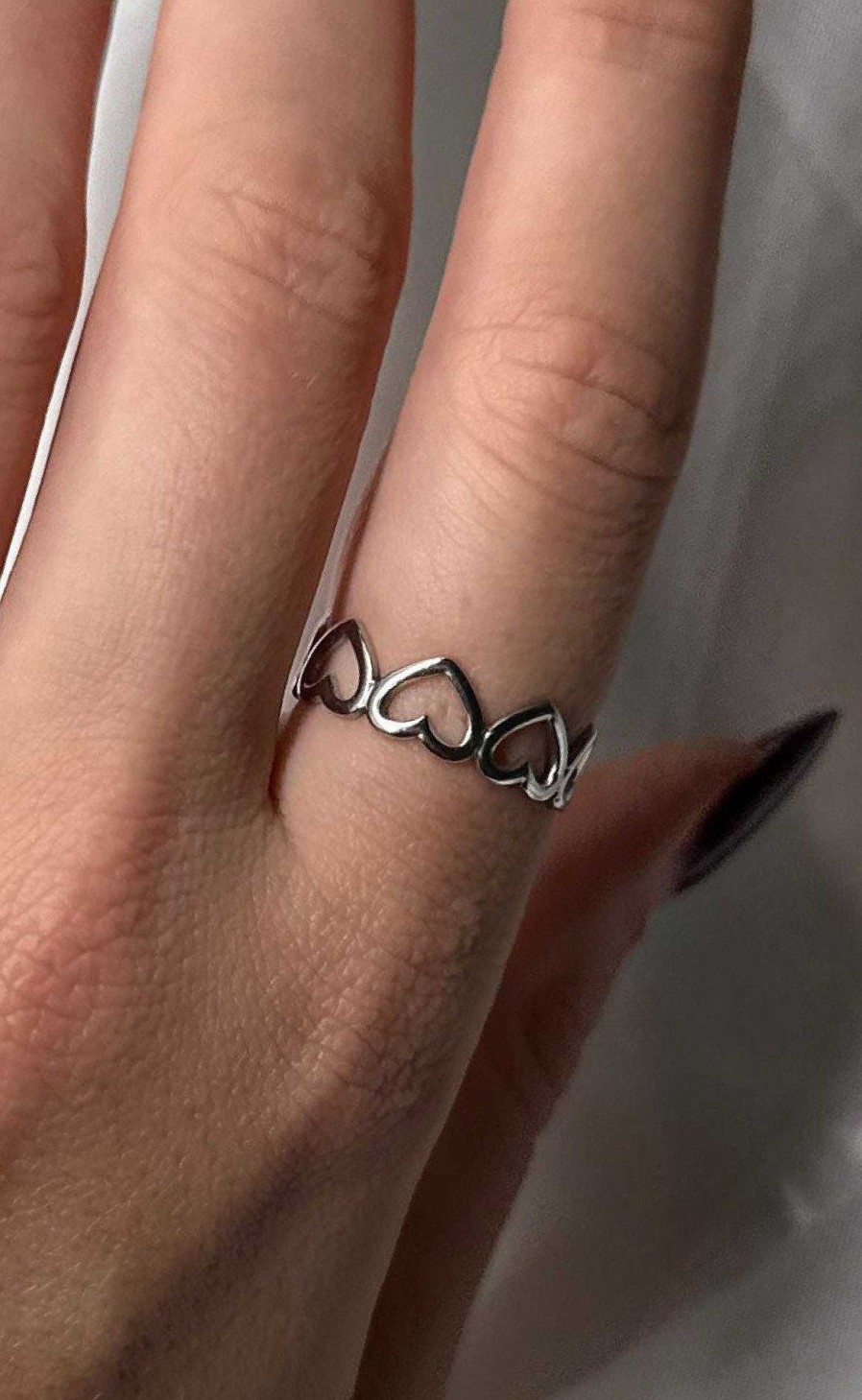 Smykkeli Copenhagen Jewelery Copenhagen Ring - Berkeley Heart - Silver | Jewelry