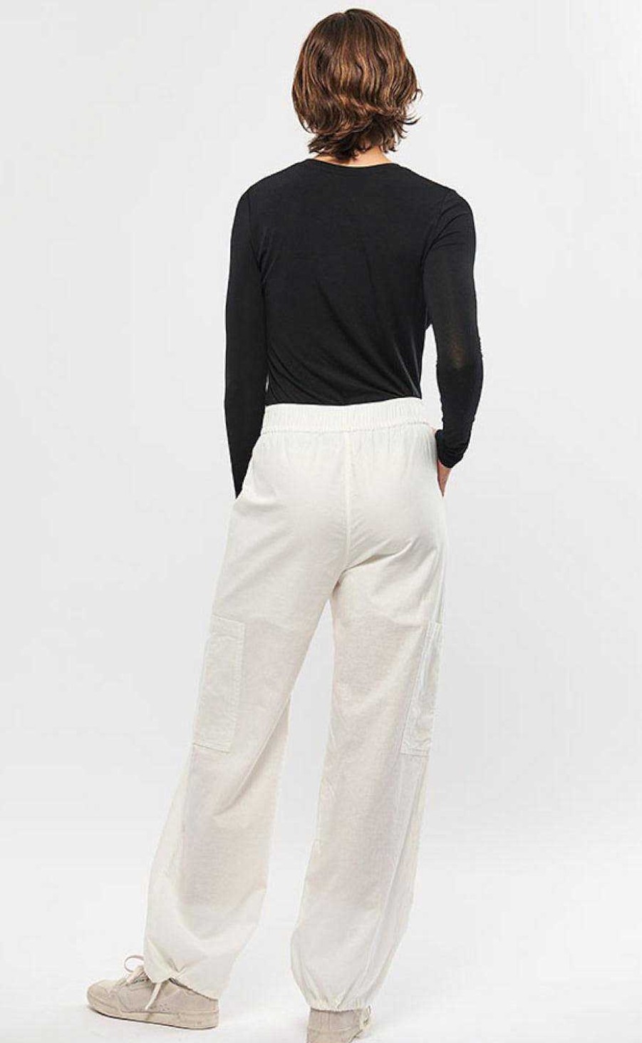 GLOBAL FUNK Global Funk Pants - Lana Li-G - White | Trousers & Jeans