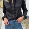 INA Copenhagen Ina Copenhagen Shirt - Florina - Shiny Black | Shirts