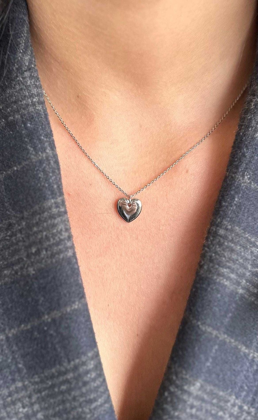 Smykkeli Copenhagen Jewelry Copenhagen Necklace - Houston Heart - Silver | Jewelry