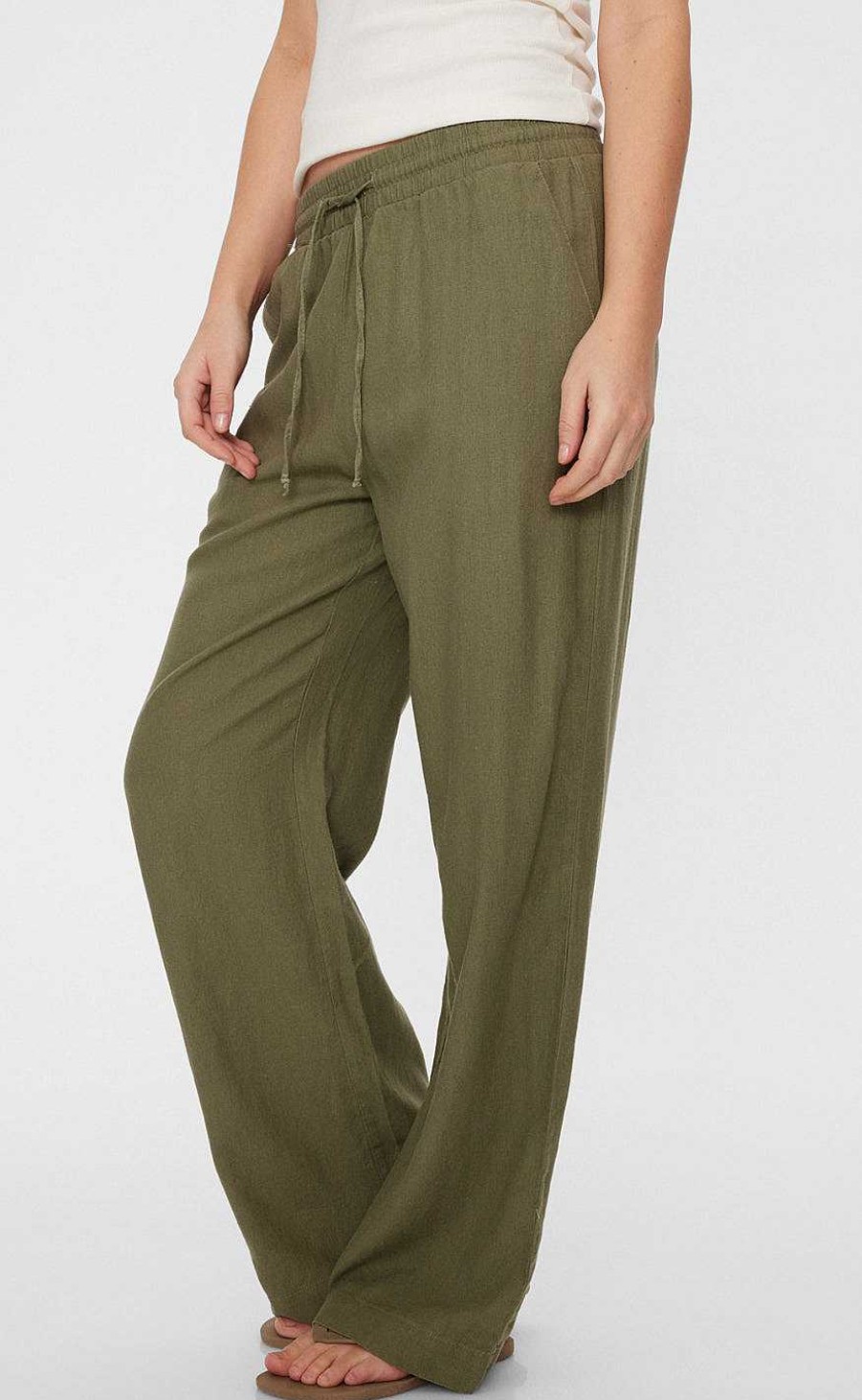 FreeQuent Freequent Pants - Lava - Deep Lichen Green | Trousers & Jeans