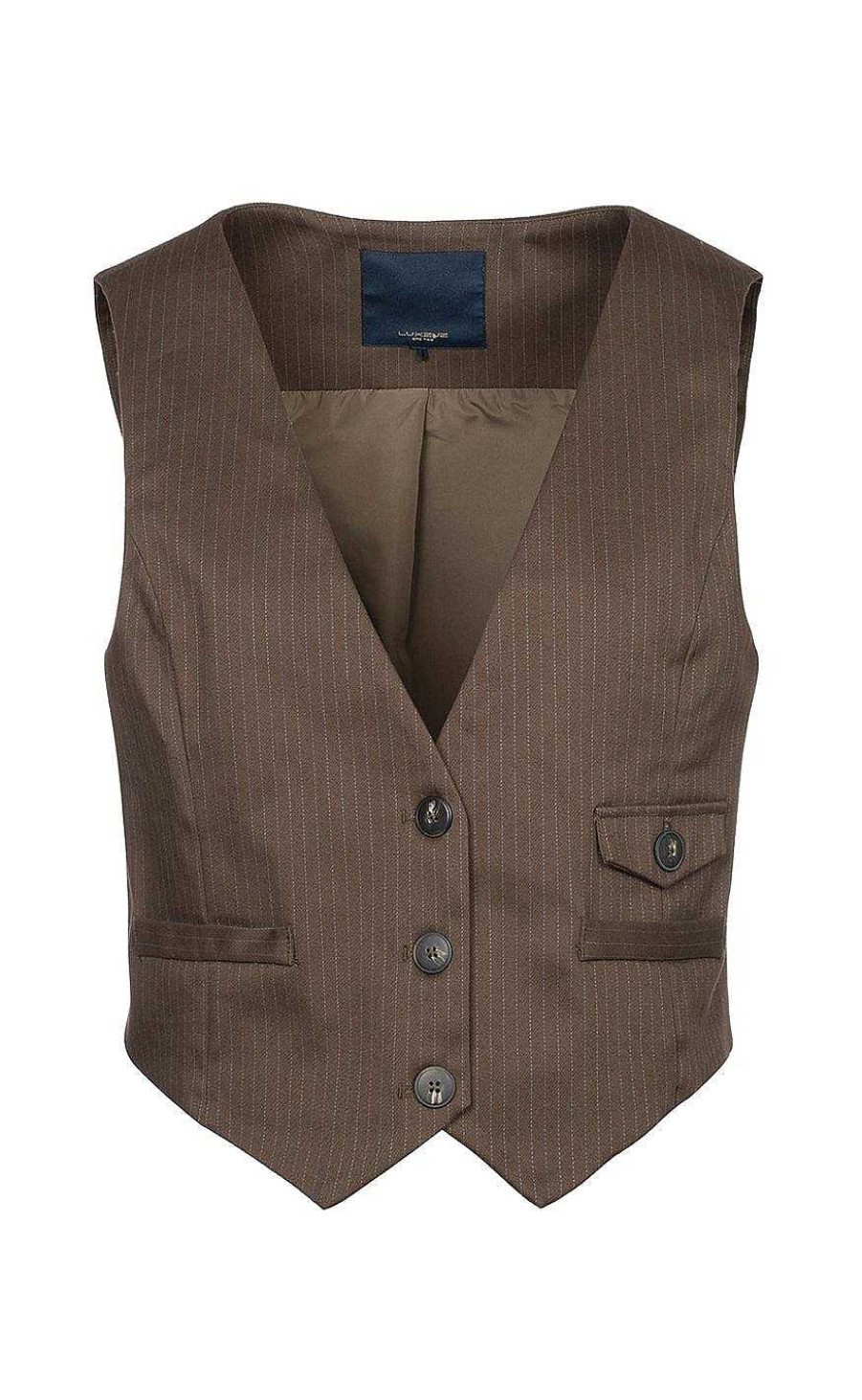 One Two Luxzuz One Two Luxzuz Vest - Birla - Major Brown | Vests