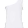 TIM u0026 SIMONSEN Tim & Simonsen Top - Ellen Off Shoulder - Bianco | T-Shirts & Tops