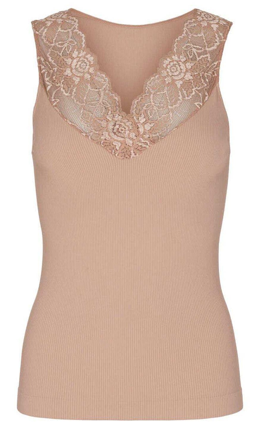 TIM u0026 SIMONSEN Tim & Simonsen Top - Belen V-Lace - Nude (Reversible) | T-Shirts & Tops