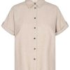 FreeQuent Freequent Shirt Short Sleeve - Lava - Sand Melange | Shirts