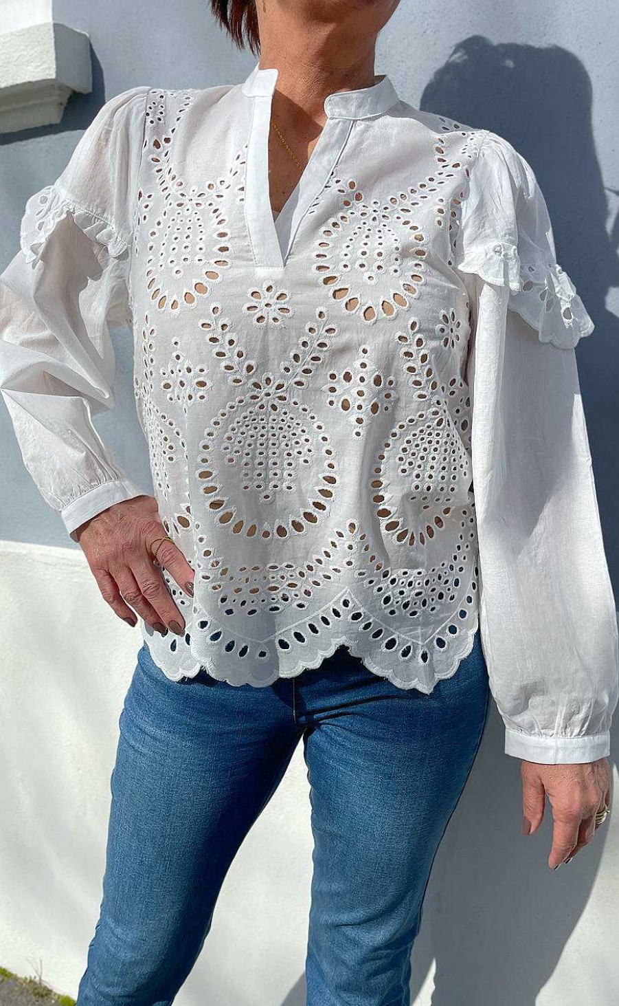 INA Copenhagen Ina Copenhagen Blouse - Benedicte - White | Blouses