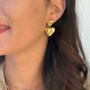 Smykkeli Copenhagen Sykkeli Copenhagen Earrings - Odessa Heart - Gold | Jewelry