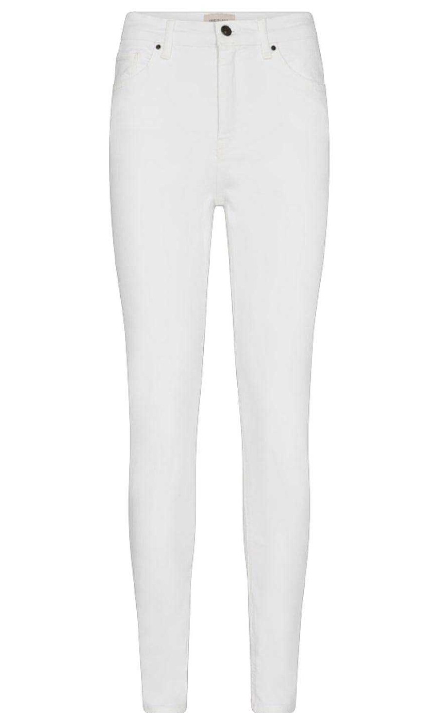 FreeQuent Freequent Pants - Harlow - Bright White Denim | Trousers & Jeans