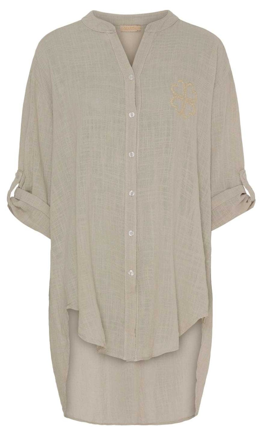 Marta Du Chateau Marta Du Chateau Shirt - 20002 Adelheid - Beige | Shirts