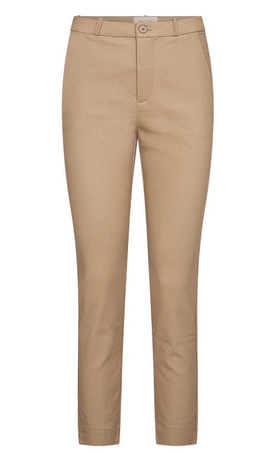 FreeQuent Freequent Trousers - Solvej Cooper - Silver Mink | Trousers & Jeans