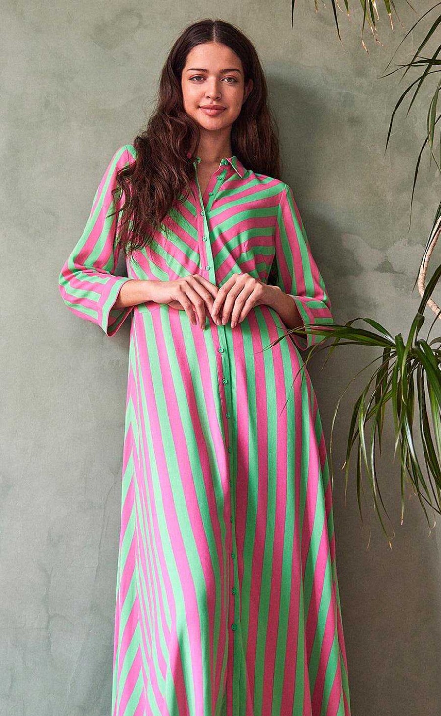 YAS Yas Shirt Dress - Savanna Long - Katydid | Shirts