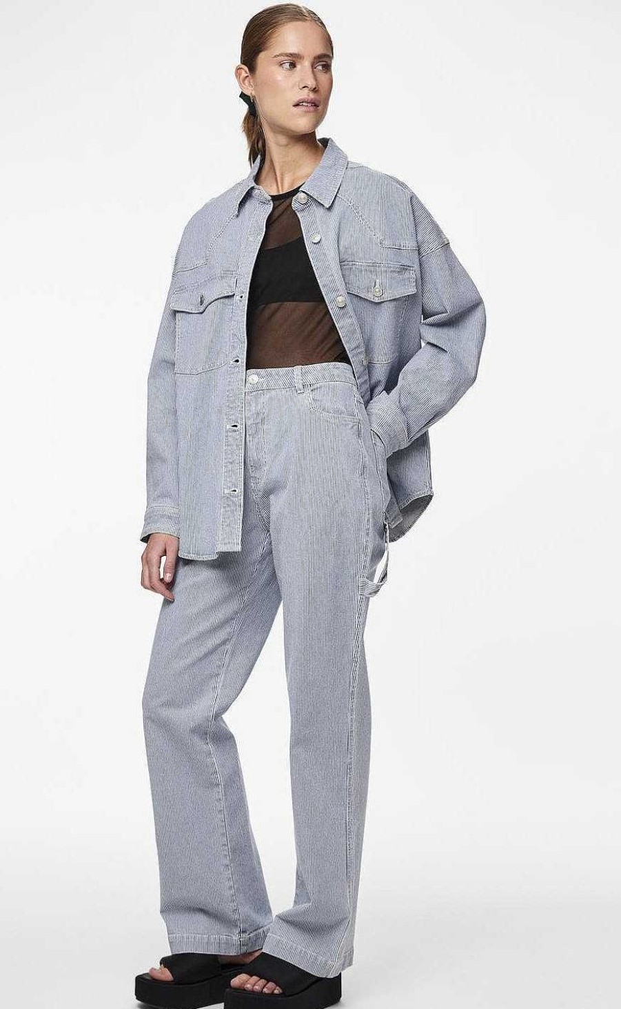 PIECES Pieces Pants - Billo - Light Blue Denim | Trousers & Jeans