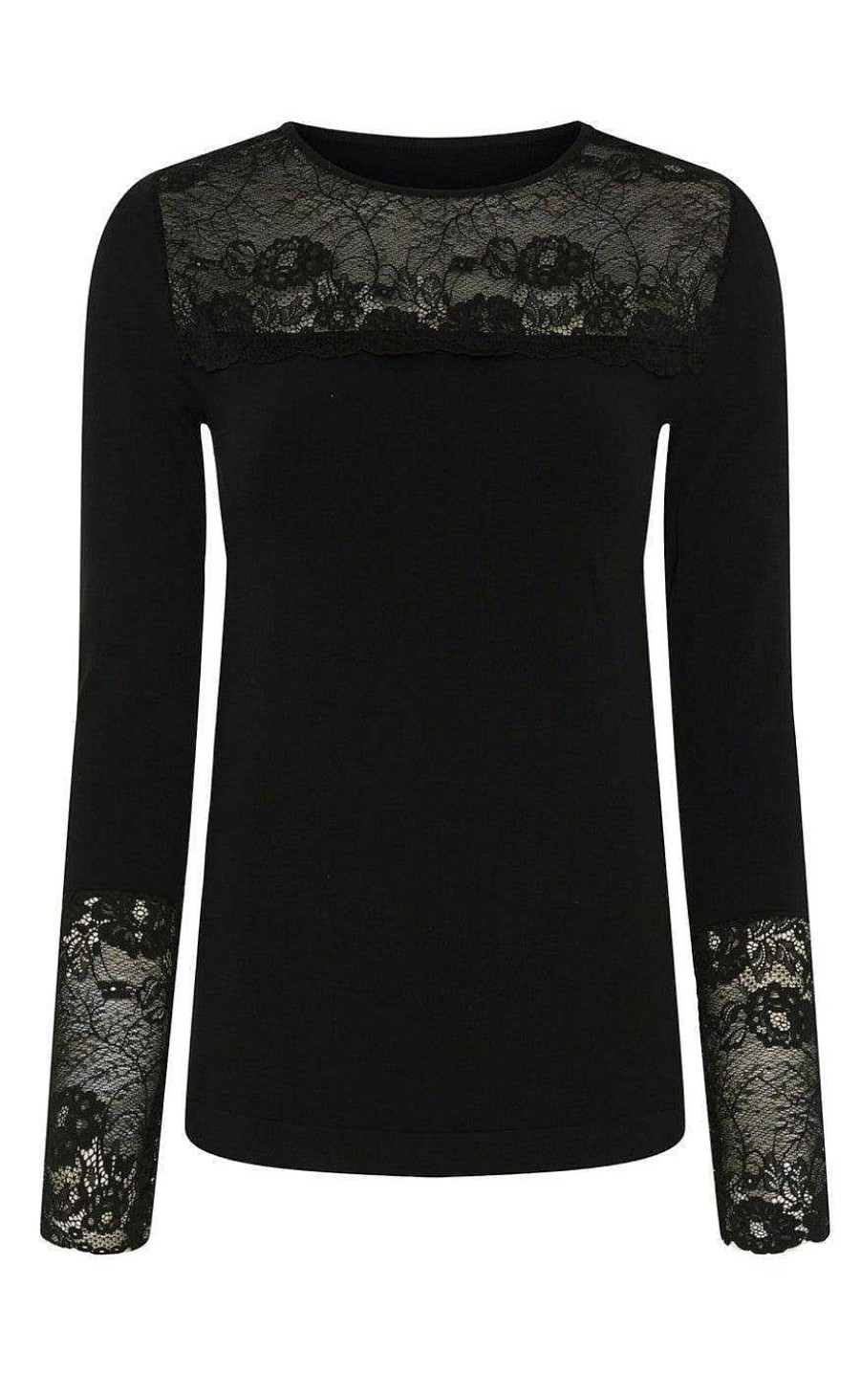 TIM u0026 SIMONSEN Tim & Simonsen Blouse - Nancy Lacechest - Black | Blouses