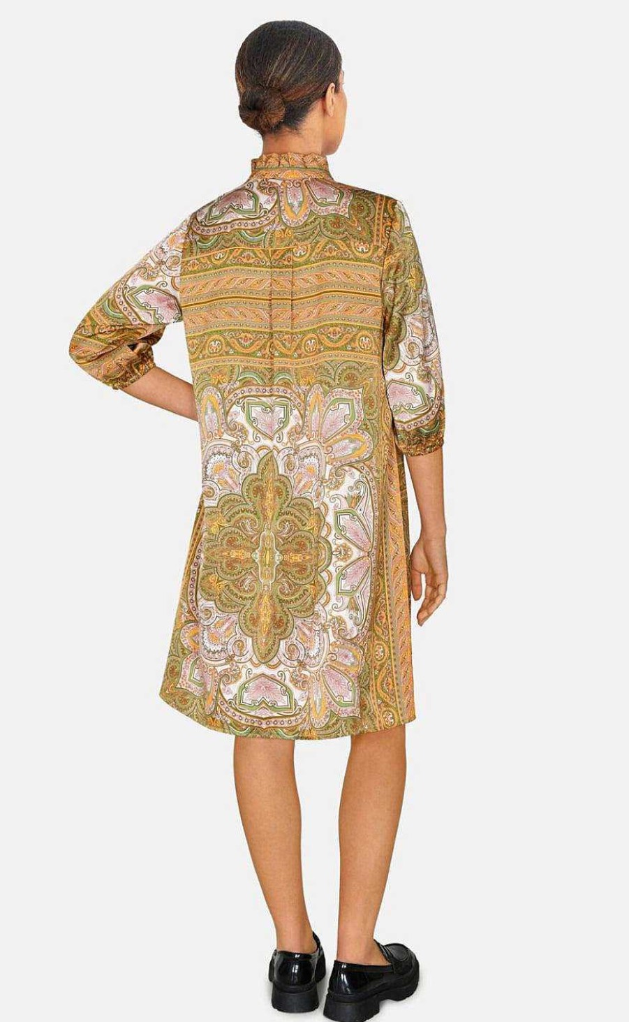 LOVEu0026DIVINE Love & Divine Dress - Love953-2 - Green Paisley | Dresses