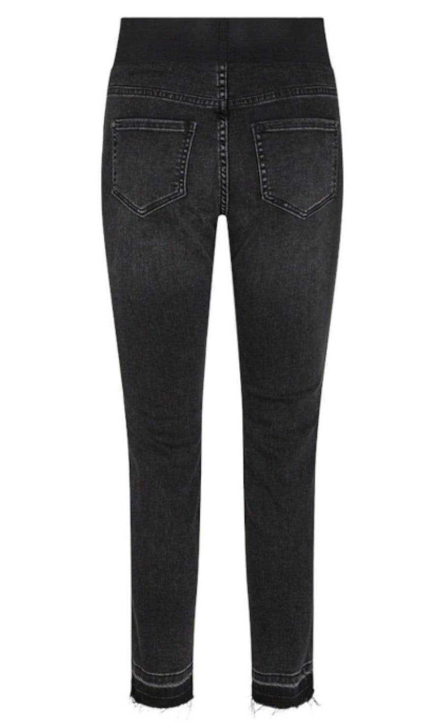 FreeQuent Freequent Pants - Shantal Ankle Raw - Black | Trousers & Jeans